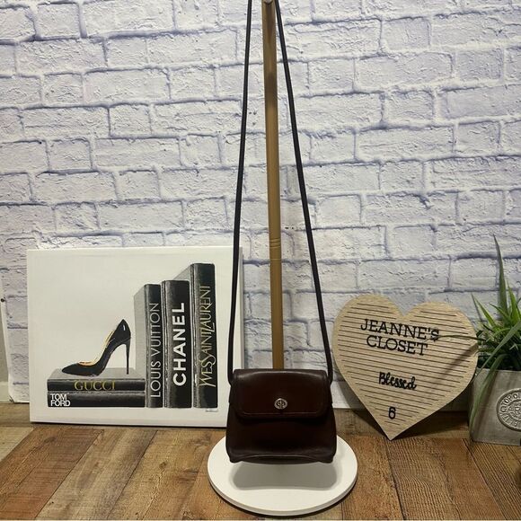 Coach Vintage Tango Mini Crossbody 9049 Brown Leather Turnlock